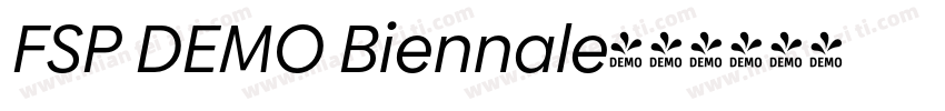 FSP DEMO Biennale字体转换